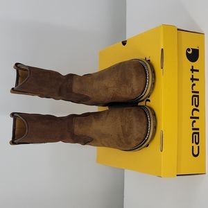 Mens Carhartt Oil-tanned Leather/Suede  Waterproof Pull On Boots Size 10.5M